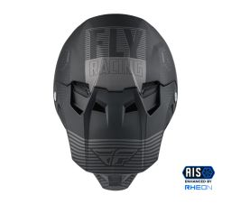 Prilba FORMULA CC PRIMARY, FLY RACING (čierna matná/šedá)