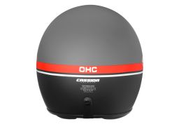 Prilba Oxygen Jawa OHC, CASSIDA (šedá matná/červená/černá/bílá)