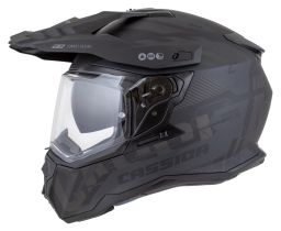 Prilba Road Runner TechniX, CASSIDA (čierna matná/černá/šedá/černý matný šilt, plexi s prípravou pre Pinlock) 2026