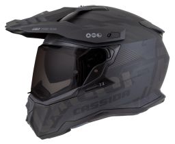 Prilba Road Runner TechniX, CASSIDA (čierna matná/černá/šedá/černý matný šilt, plexi s prípravou pre Pinlock) 2026