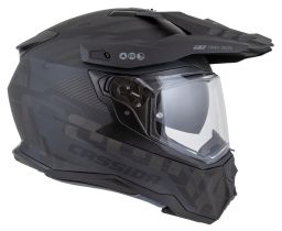 Prilba Road Runner TechniX, CASSIDA (čierna matná/černá/šedá/černý matný šilt, plexi s prípravou pre Pinlock) 2026