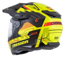Prilba Road Runner TechniX, CASSIDA (žltá fluo/černá/oranžová/šedá/černý matný šilt, plexi s prípravou pre Pinlock) 2026