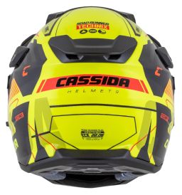 Prilba Road Runner TechniX, CASSIDA (žltá fluo/černá/oranžová/šedá/černý matný šilt, plexi s prípravou pre Pinlock) 2026