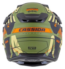 Prilba Road Runner TechniX, CASSIDA (zelená matná/černá/oranžová/šedá/černý matný šilt, plexi s prípravou pre Pinlock) 2026