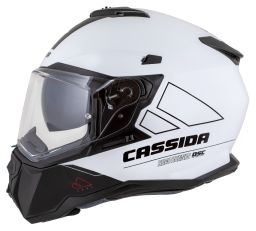 Prilba Road Runner Dual, CASSIDA (bílá/černá/černý matný šilt, plexi s prípravou pre Pinlock) 2026