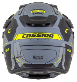 Prilba Road Runner TechniX, CASSIDA (šedá matná/černá/žlutá fluo/černý matný šilt, plexi s prípravou pre Pinlock) 2026