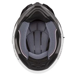 Prilba Road Runner Dual, CASSIDA (bílá/černá/černý matný šilt, plexi s prípravou pre Pinlock) 2026