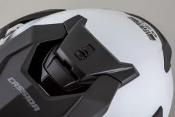 Prilba Road Runner Dual, CASSIDA (bílá/černá/černý matný šilt, plexi s prípravou pre Pinlock) 2026