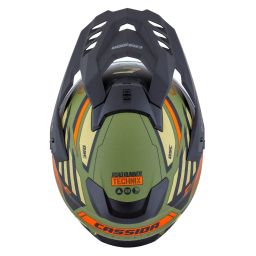 Prilba Road Runner TechniX, CASSIDA (zelená matná/černá/oranžová/šedá/černý matný šilt, plexi s prípravou pre Pinlock) 2026