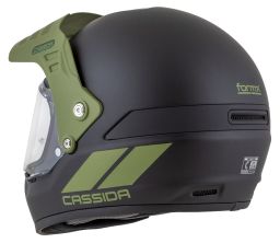 Prilba FormX FlatOut, CASSIDA (čierna matná/zelená/zelený matný šilt) 2026
