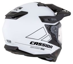 Prilba Road Runner Dual, CASSIDA (bílá/černá/černý matný šilt, plexi s prípravou pre Pinlock) 2026