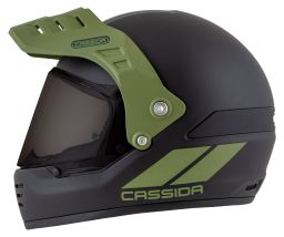 Prilba FormX FlatOut, CASSIDA (čierna matná/zelená/zelený matný šilt) 2026
