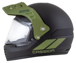 Prilba FormX FlatOut, CASSIDA (čierna matná/zelená/zelený matný šilt) 2026