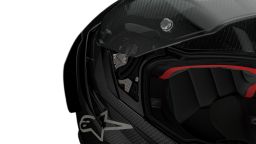 Prilba SUPERTECH R10 TEAM, ALPINESTARS (karbon/červená/bílá) 2026