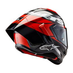 Prilba SUPERTECH R10 ELEMENT, ALPINESTARS (karbon/červená fluo/bílá) 2026