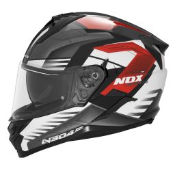 Prilba N304S CARVER, NOX (černá,bílá,červená) 2025