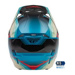 Prilba FORMULA CP, FLY RACING - USA (černá/šedá/tyrkysová)