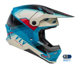 Prilba FORMULA CP, FLY RACING - USA (černá/šedá/tyrkysová)