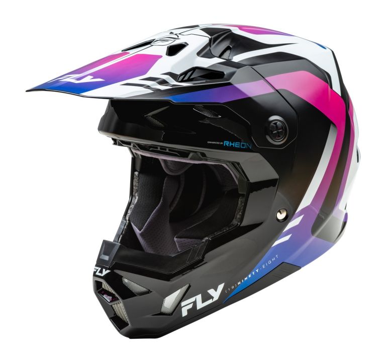 Prilba FORMULA CP, FLY RACING - USA (bílá/černá/fialová)
