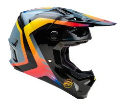 Prilba FORMULA CP, FLY RACING - USA (šedá/černá/duhová)