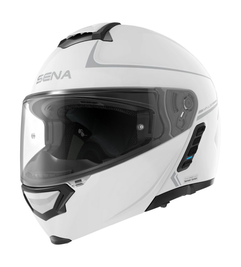 Mesh prilba s headsetem Impulse, SENA (lesklá biela)