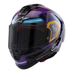 Prilba SUPERTECH R10 limitovaná edícia MARTINATOR JORGE MARTIN, ALPINESTARS (modrá/fialová/červená/žlutá)