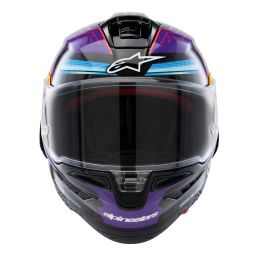 Prilba SUPERTECH R10 limitovaná edícia MARTINATOR JORGE MARTIN, ALPINESTARS (modrá/fialová/červená/žlutá)
