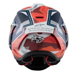 Prilba SUPERTECH R10 limitovaná edícia PEDRO ACOSTA, ALPINESTARS (modrá/červená/bílá matná)