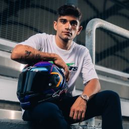 Prilba SUPERTECH R10 limitovaná edícia MARTINATOR JORGE MARTIN, ALPINESTARS (modrá/fialová/červená/žlutá)