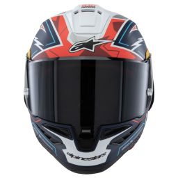 Prilba SUPERTECH R10 limitovaná edícia PEDRO ACOSTA, ALPINESTARS (modrá/červená/bílá matná)