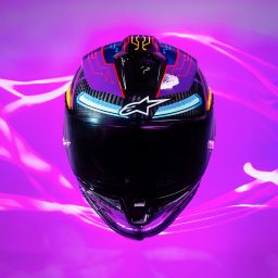 Prilba SUPERTECH R10 limitovaná edícia MARTINATOR JORGE MARTIN, ALPINESTARS (modrá/fialová/červená/žlutá)