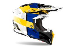 Prilba AVIATOR 3 Monarch, AIROH (modrá/žlutá lesklá) 2026