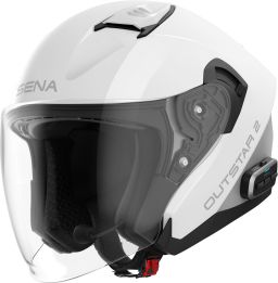 Mesh prilba s headsetem Outstar 2, SENA (lesklá biela)