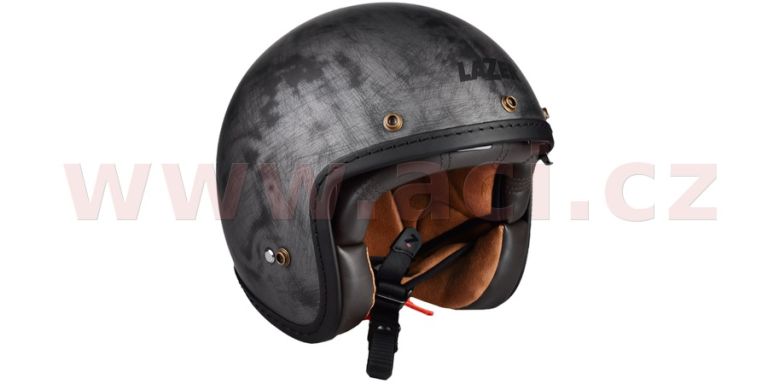 Prilba Mambo Evo Cafe Racer, LAZER - Belgicko (imitácia brúsený hliník)