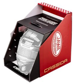 Prilba Apex Jawa, CASSIDA (červená/černá/šedá, balenie vr. Pinlock fólie)