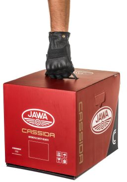 Prilba Apex Jawa, CASSIDA (červená/černá/šedá, balenie vr. Pinlock fólie)