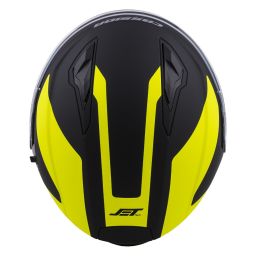 Prilba Jet Tech Corso, CASSIDA (čierna matná/žlutá fluo)