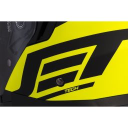 Prilba Jet Tech Corso, CASSIDA (čierna matná/žlutá fluo)