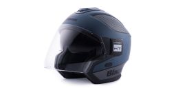 Prilba SOLO, BLAUER (modrá matná, carbon, strieborná)