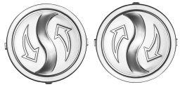 Viečka mechanizmu hľadí pre prilby N915/N917/N301/N962/N682K, NOX (strieborné, pár)