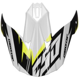 šilt pre prilby Cross Cup Two, CASSIDA (bílý/žlutý fluo/černý/šedý)