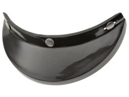 Krátky šilt OLD SCHOOL (čierny, s prelisom, univerzálny pre otvorenej prilby s upevněním na 3 cvoky)