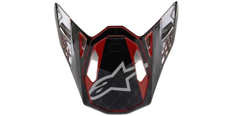 šilt pre prilby SUPERTECH S-M10 2020 limitovaná edícia SX SAN DIEGO, ALPINESTARS (černá/šedá/červená, verzia ECE 22.05)