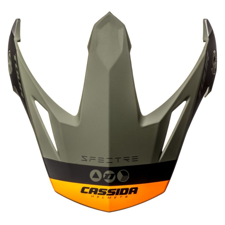 šilt pre prilby Tour Spectre, CASSIDA (zelená matná/šedá/oranžová/černá)