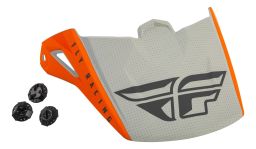 šilt KINETIC STRAIGHT, FLY RACING - USA (oranžová/šedá)