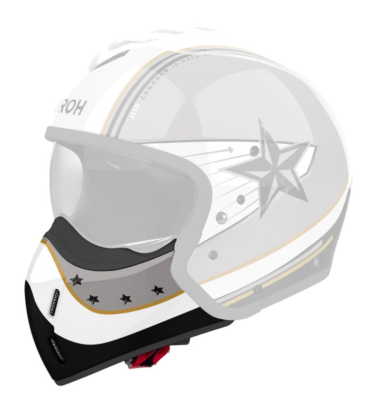 Bradový chránič pre prilbu J110, AIROH (Command - zlatý lesklý)