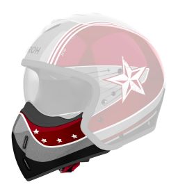 Bradový chránič pre prilbu J110, AIROH (Command - rudý lesklý)