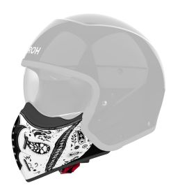 Bradový chránič pre prilbu J110, AIROH (Paesly - biely lesklý)