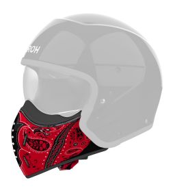 Bradový chránič pre prilbu J110, AIROH (Paesly - červený lesklý)