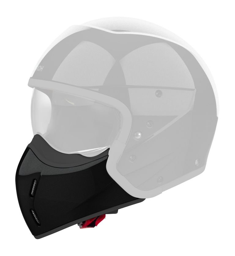 Bradový chránič pre prilbu J110, AIROH (Color - čierny třpytivý)